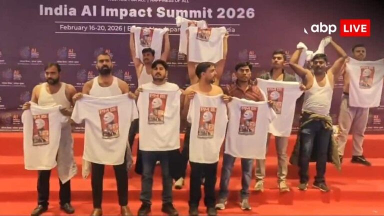 AI समिट में शर्टलैस प्रदर्शन: दिल्ली पुलिस ने आरोपी कृष्ण हरि की गाड़ी बरामद की, एक और कार्यकर्ता हिरासत में